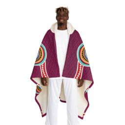 Hooded Sherpa Fleece Blanket