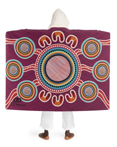 Hooded Sherpa Fleece Blanket