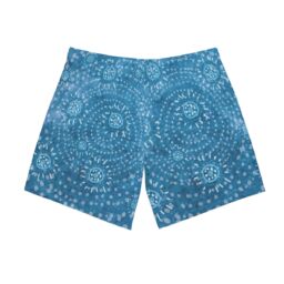 DDesigns Saltwater Dreaming Men’s Elastic Beach Shorts