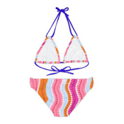 Strappy Bikini Set (AOP)