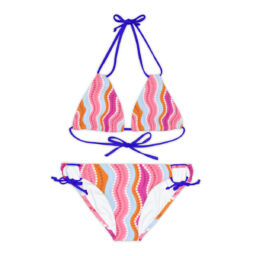 Strappy Bikini Set (AOP)