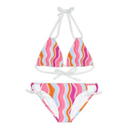 Strappy Bikini Set (AOP)