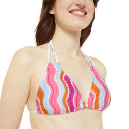 Strappy Bikini Set (AOP)