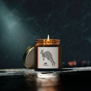 Artisan Scented Candles – Coconut Apricot Wax – Rustic Kangaroo Design