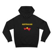 100% Pure Australian Hoodie – Unisex Sweatshirt for Casual Wear, Aussie Pride, Gift for Travelers, Summer BBQ, Comfortable Fashion