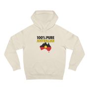 100% Pure Australian Hoodie – Unisex Sweatshirt for Casual Wear, Aussie Pride, Gift for Travelers, Summer BBQ, Comfortable Fashion