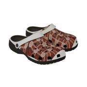 EVA Clogs with Aboriginal Dot Art Pattern — Unisex Foam Slip-On Shoes