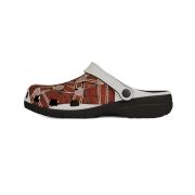 EVA Clogs with Aboriginal Dot Art Pattern — Unisex Foam Slip-On Shoes