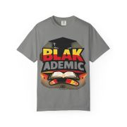 Blakademic Graduation T-Shirt — Black Excellence Graduation Cap & Book Design