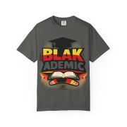 Blakademic Graduation T-Shirt — Black Excellence Graduation Cap & Book Design