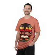 Blakademic Graduation T-Shirt — Black Excellence Graduation Cap & Book Design