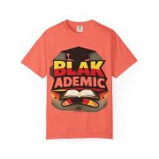Blakademic Graduation T-Shirt — Black Excellence Graduation Cap & Book Design