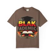 Blakademic Graduation T-Shirt — Black Excellence Graduation Cap & Book Design