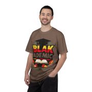 Blakademic Graduation T-Shirt — Black Excellence Graduation Cap & Book Design