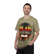 Blakademic Graduation T-Shirt — Black Excellence Graduation Cap & Book Design