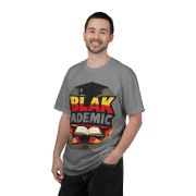 Blakademic Graduation T-Shirt — Black Excellence Graduation Cap & Book Design