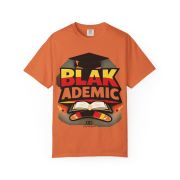 Blakademic Graduation T-Shirt — Black Excellence Graduation Cap & Book Design