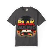 Blakademic Graduation T-Shirt — Black Excellence Graduation Cap & Book Design